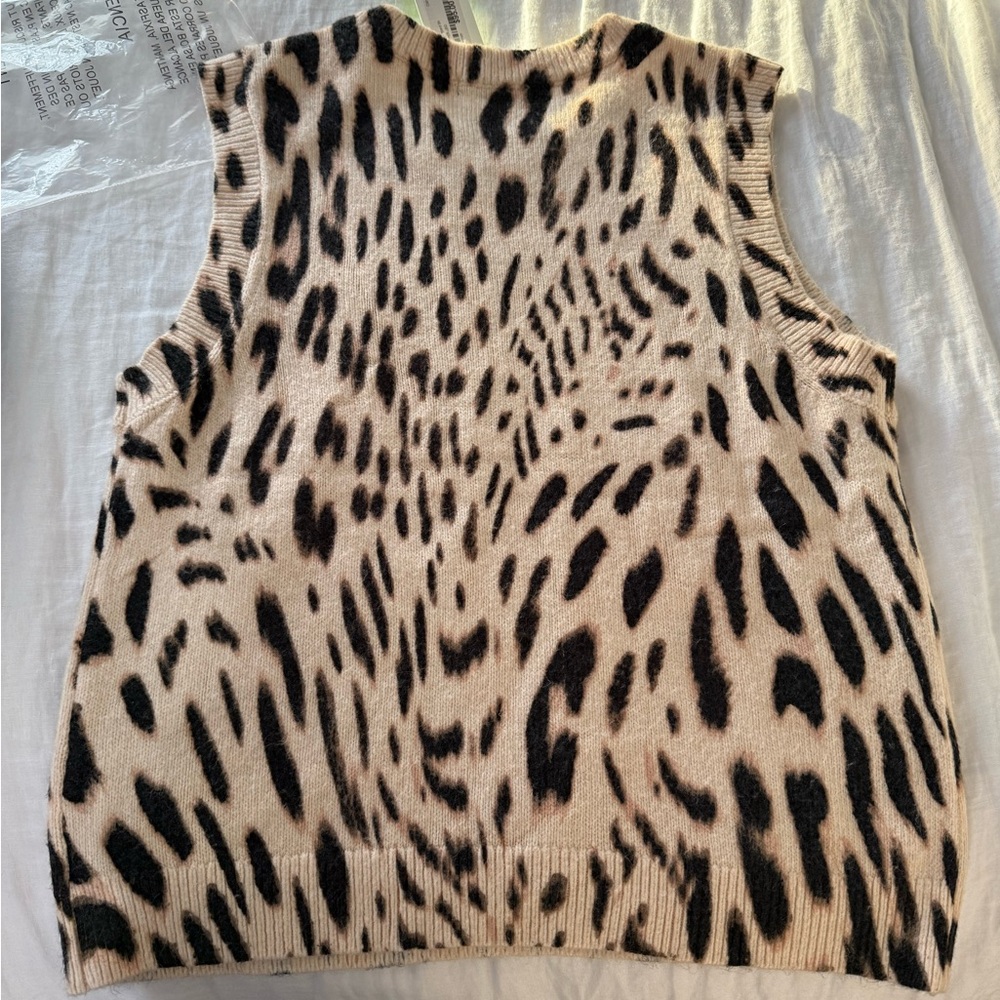 Sanctuary Beige and Black Knit Vest